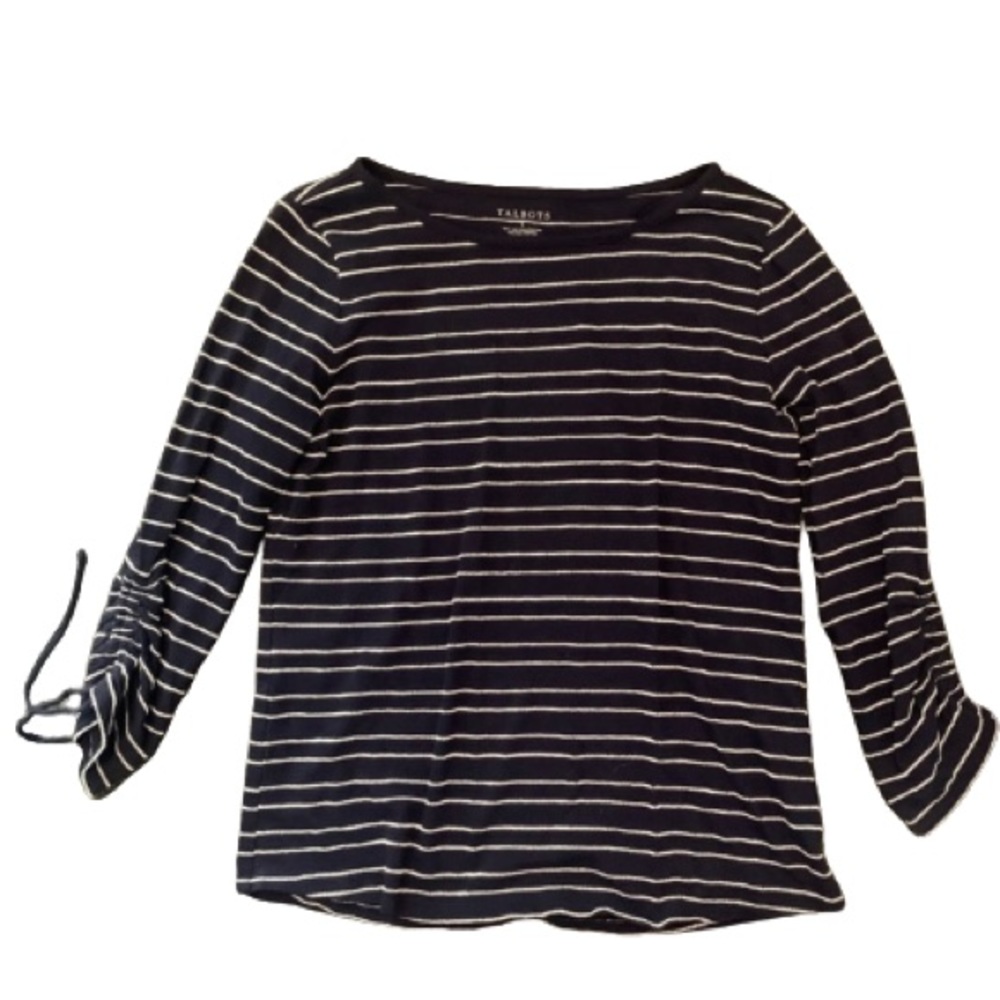Talbots Cinch Sleeve Top